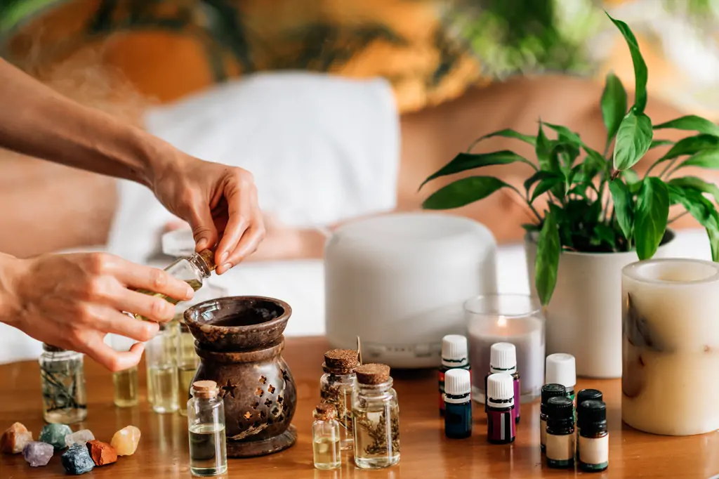 1. Aromatherapy with Essential Oils